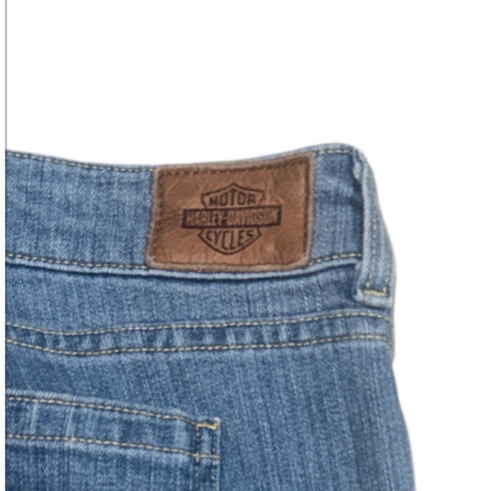 Harley Davidson Women’s Blue Straight Leg Mid-Rise Jeans Size 28 - Picture 5 of 8